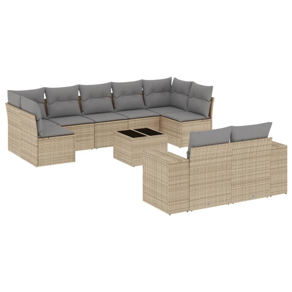 VidaXL Garten sofagarnitur poly-rattan