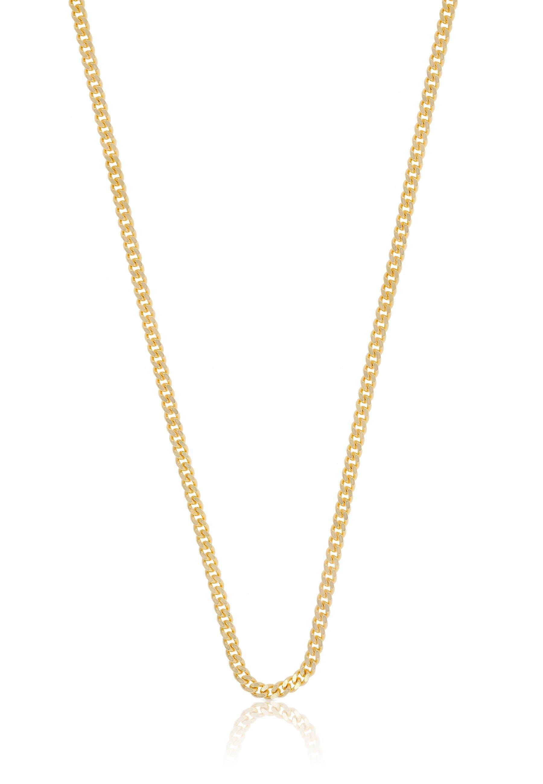 MUAU Schmuck Collier Panzer Gelbgold 750, 1.7mm, 40cm