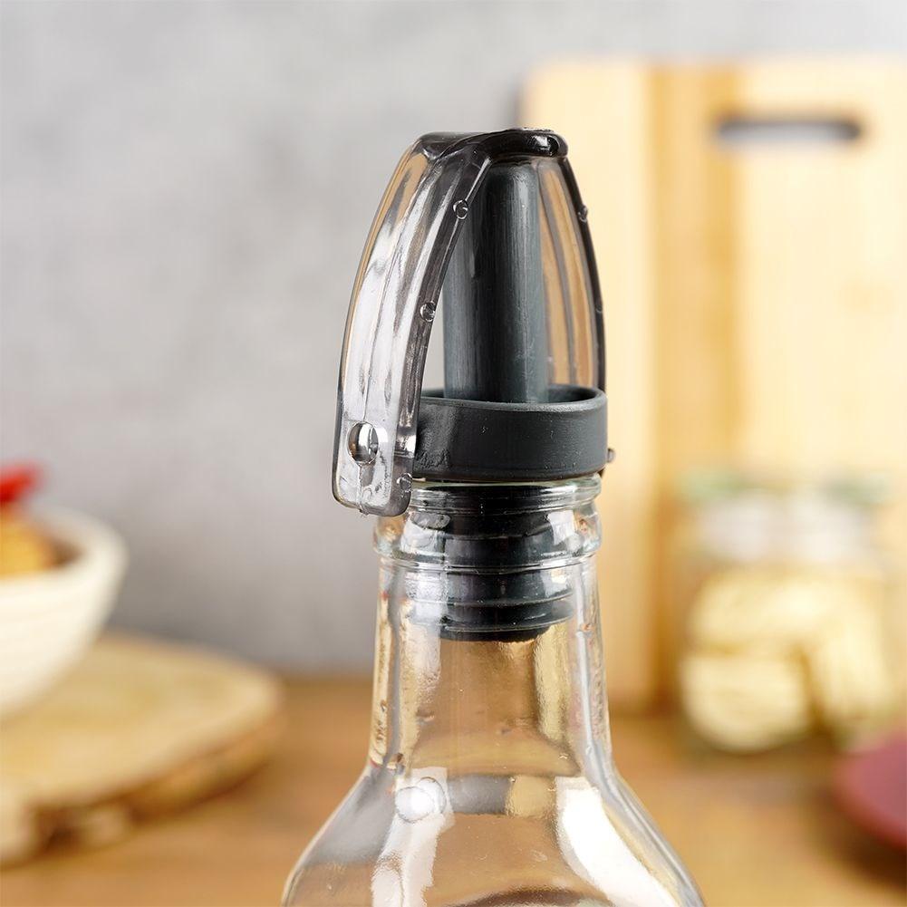 B2X Glasflasche für Öl/Essig mit Ausgießer und Verschluss