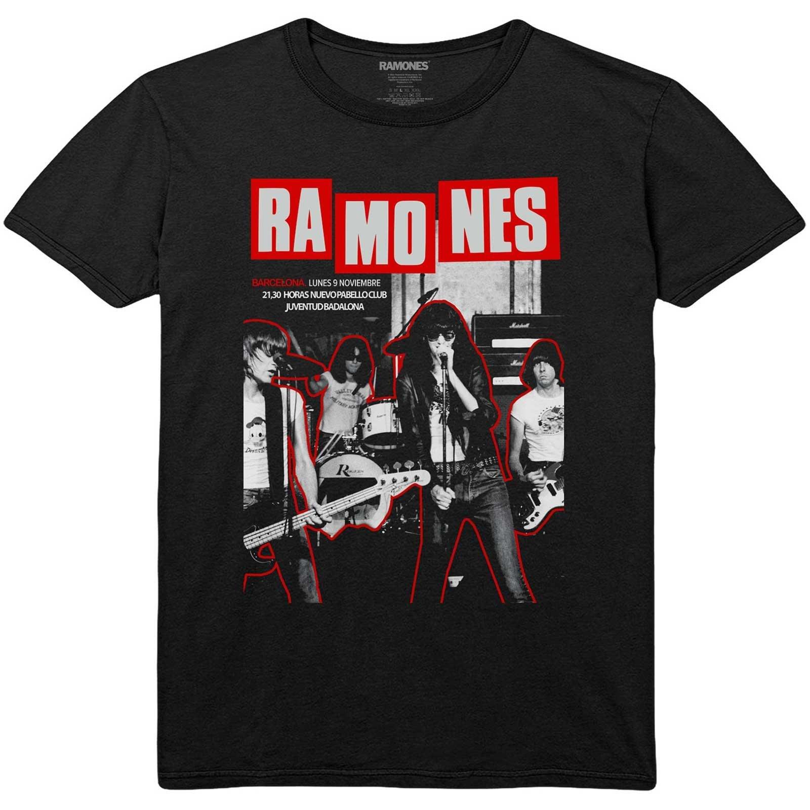 Ramones Barcelona Print T-Shirt