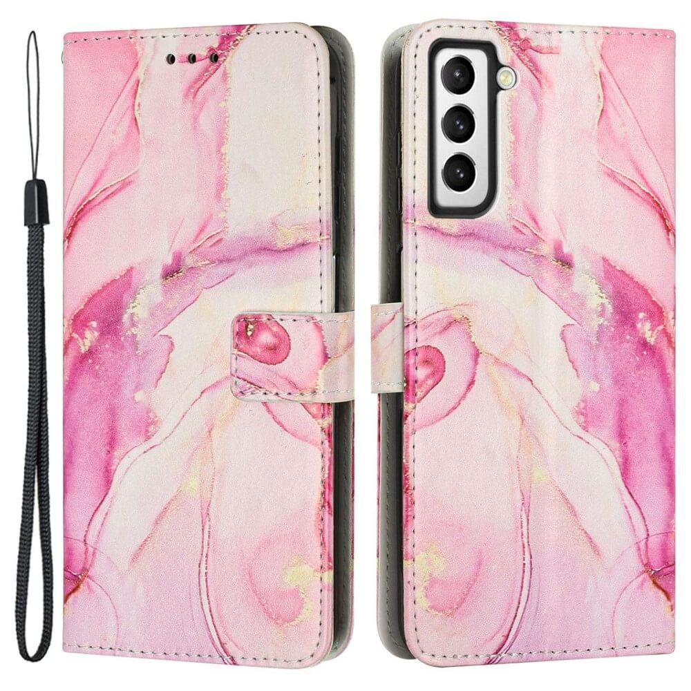 Cover-Discount Galaxy S23 - Leder Hülle Marble