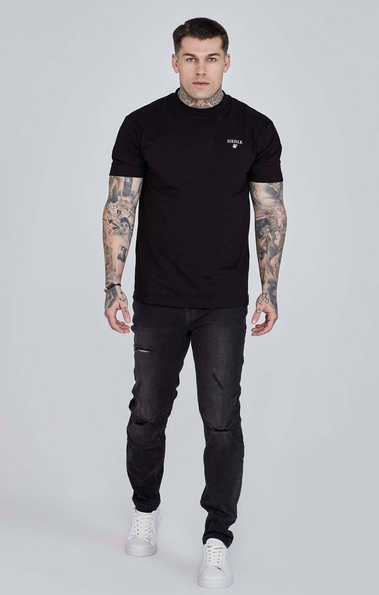 Sik Silk Distressed Slim Fit Jeans