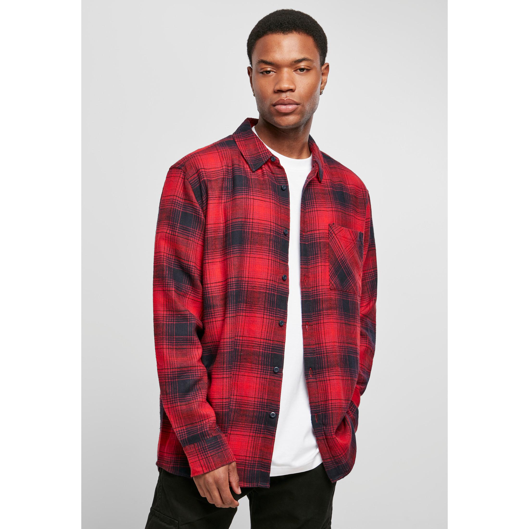 URBAN CLASSICS Oversized Kariertes Grunge Hemd