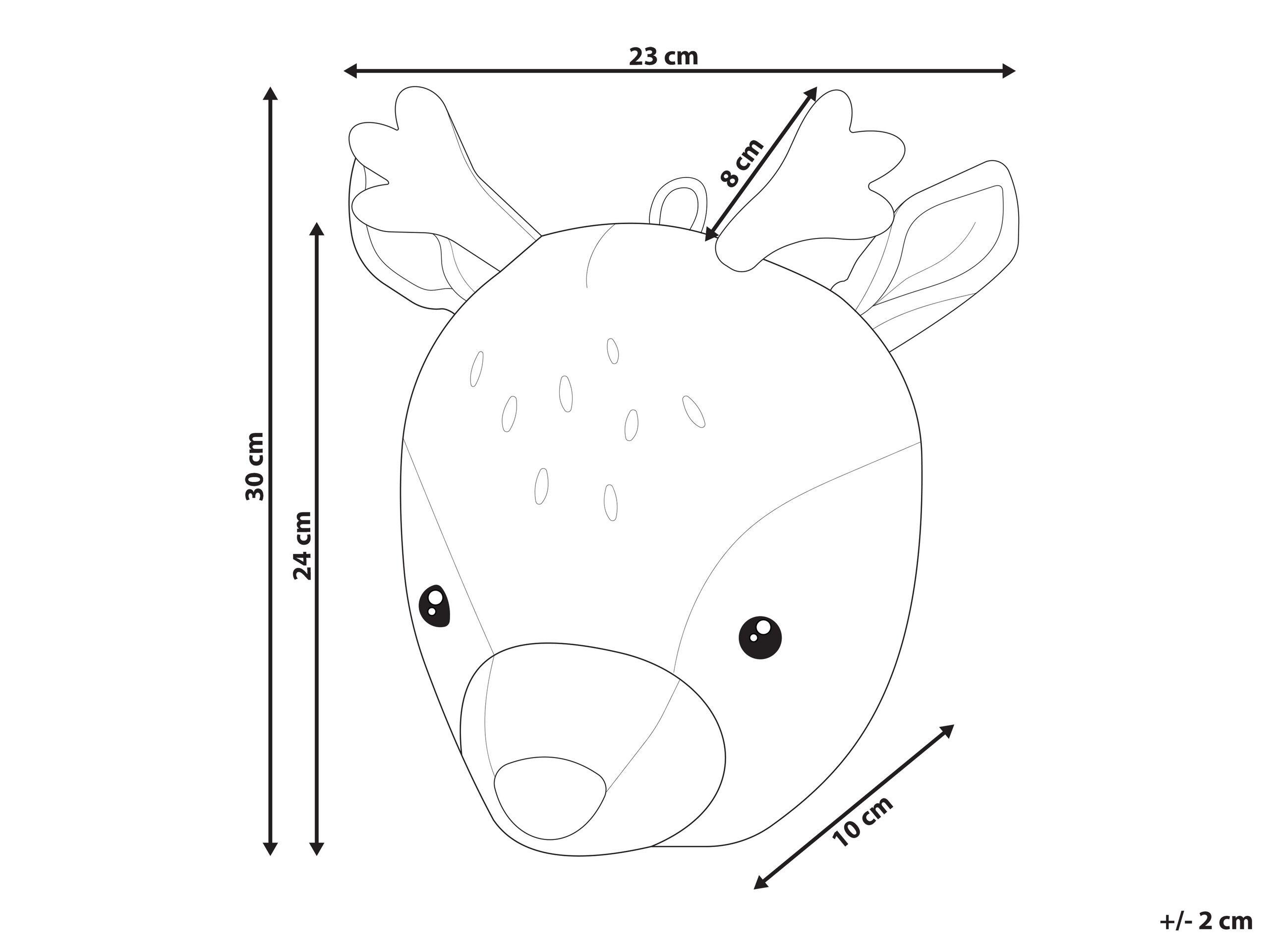 Beliani Wanddekoration für Kinder aus Baumwolle Modern BAMBI