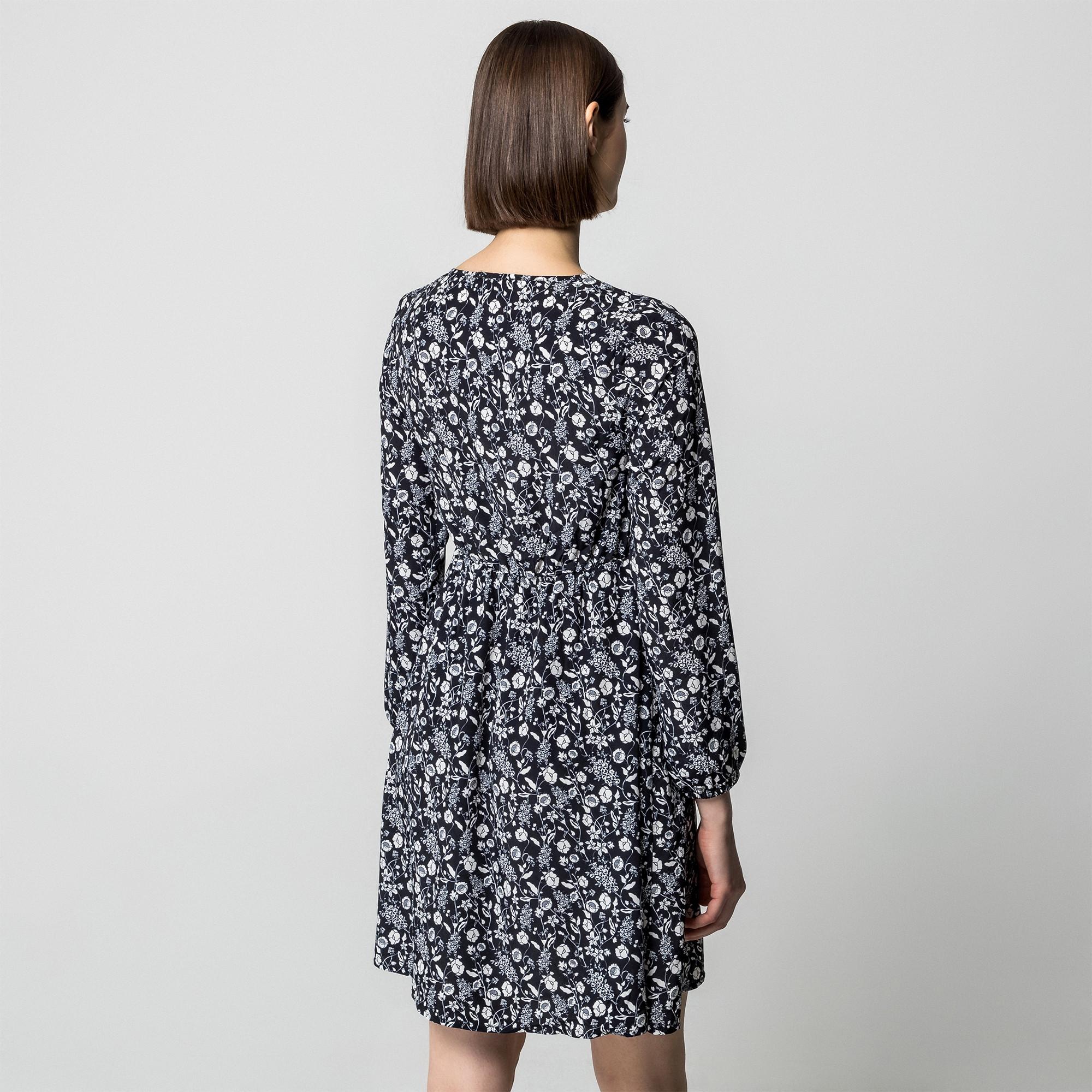 Manor Woman Minikleid mit floralem All-Over-Print