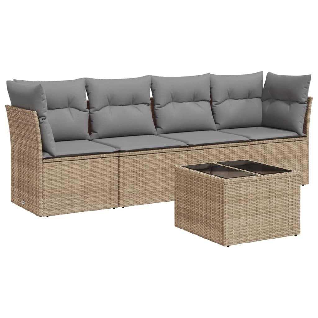 VidaXL Garten sofagarnitur poly-rattan