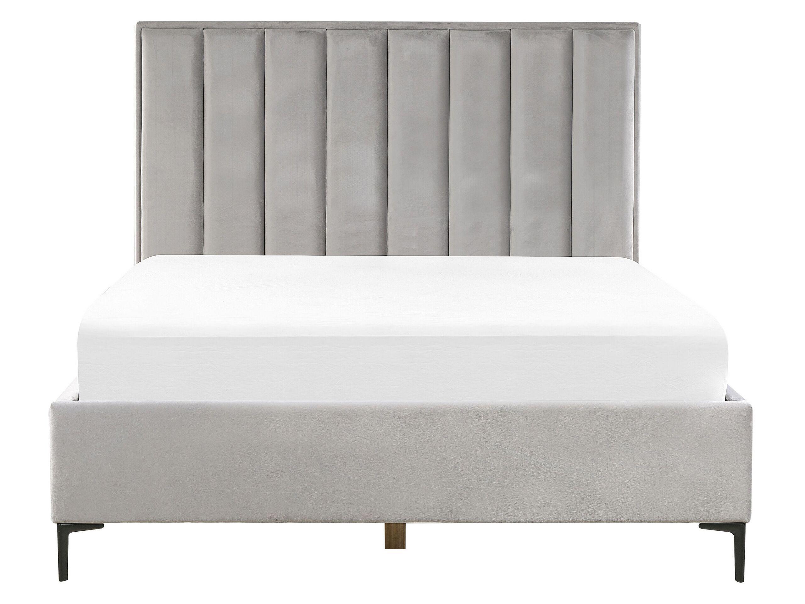 Beliani Schlafzimmer Set aus Samtstoff SEZANNE