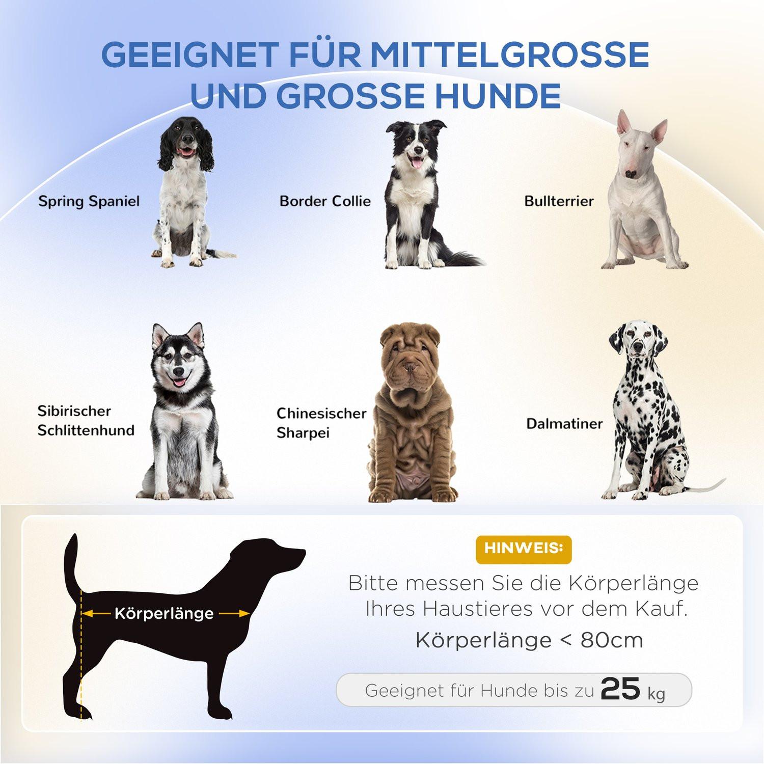 Northio Hundesofa Haustiersofa Für Mittelgroße & Große Hunde, Erhöhtes Design Mit Holzbeinen, Dunkelgrau