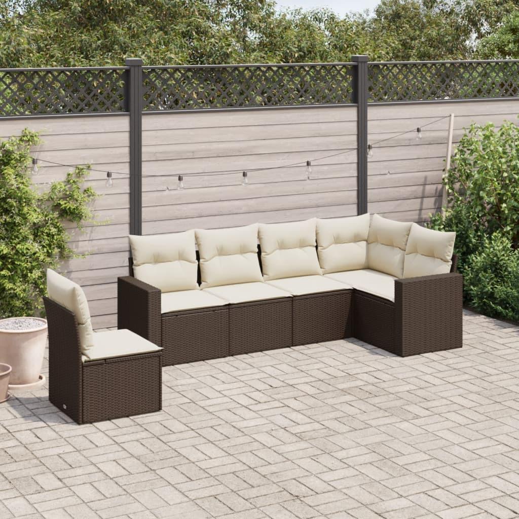 VidaXL Garten sofagarnitur poly-rattan