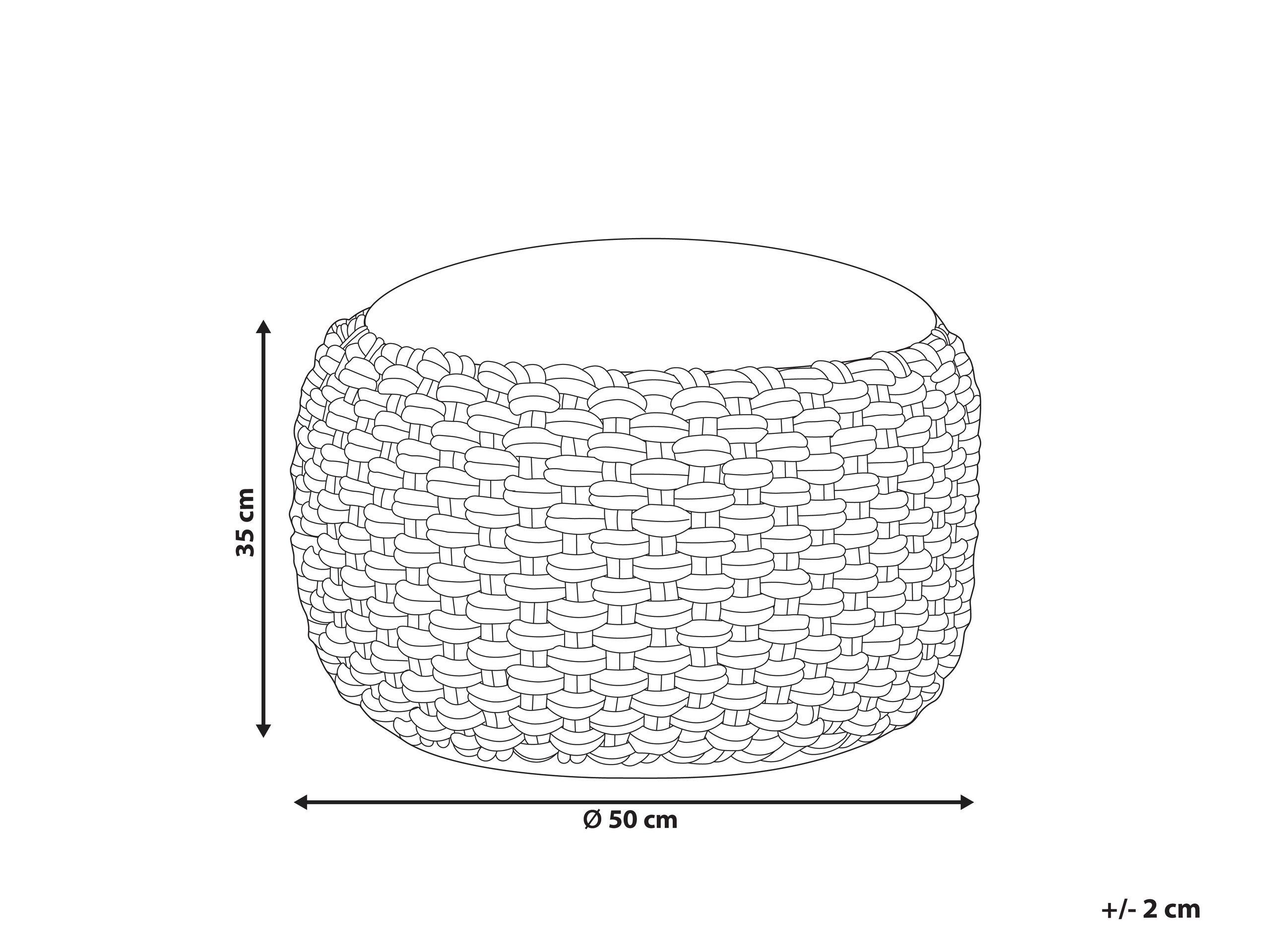 Beliani Pouf aus Baumwolle Boho AIZA