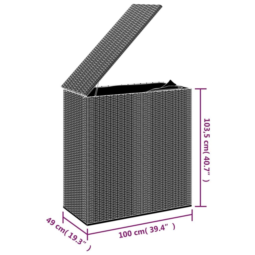 VidaXL Kissenbox poly-rattan