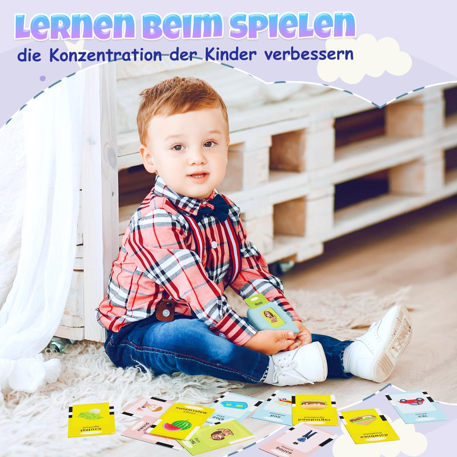 Activity-board Sprechende Karteikarten Deutsch,194 Karteikartenblätter mit 388 Wörtern zum Deutschlernen