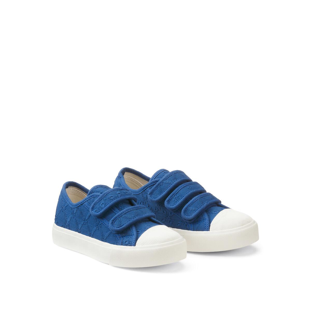 La Redoute Collections Flache Canvas-Sneakers mit Lochstickerei