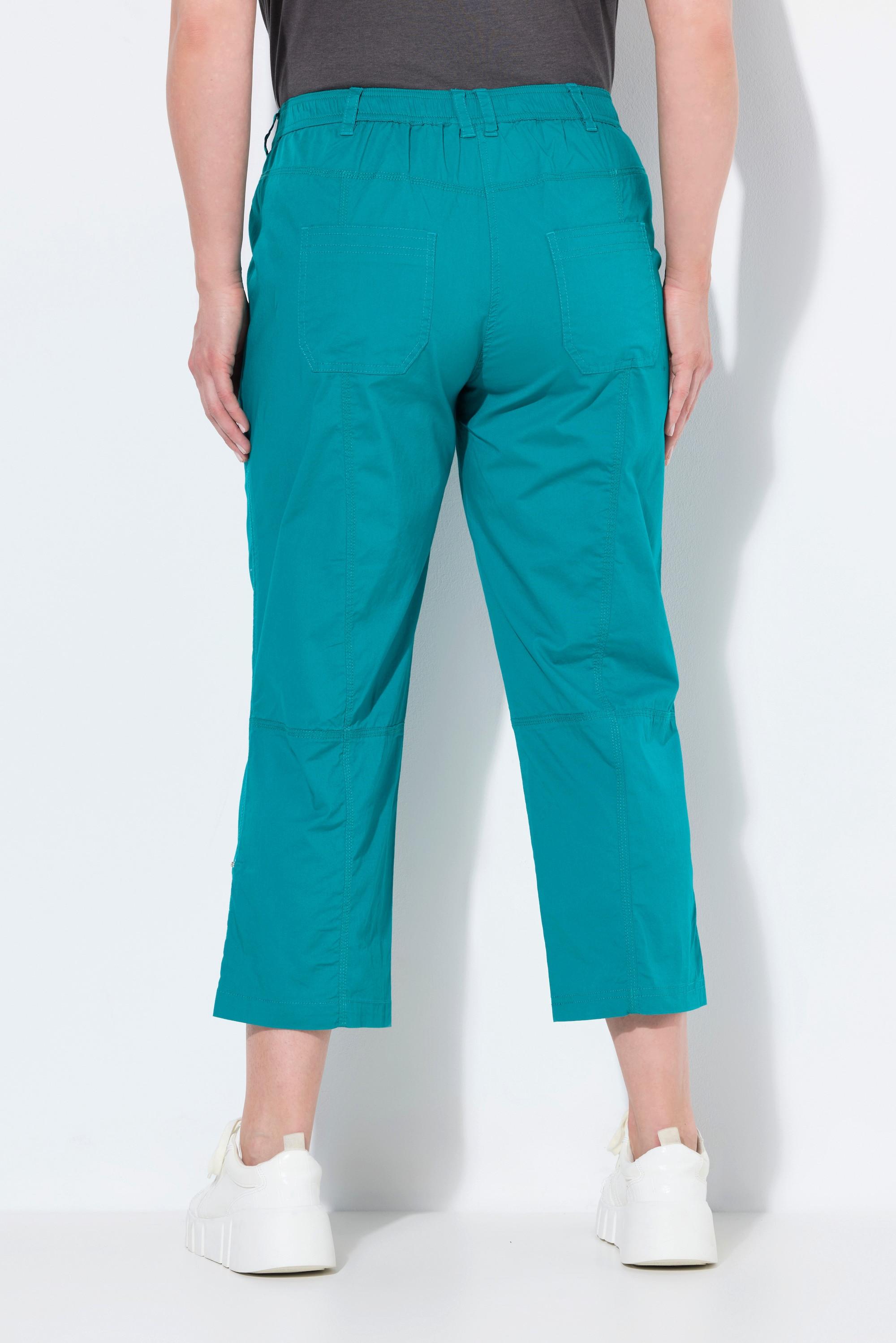 Ulla Popken 7/8-Cargohose, Krempelriegel, Komfortbund
