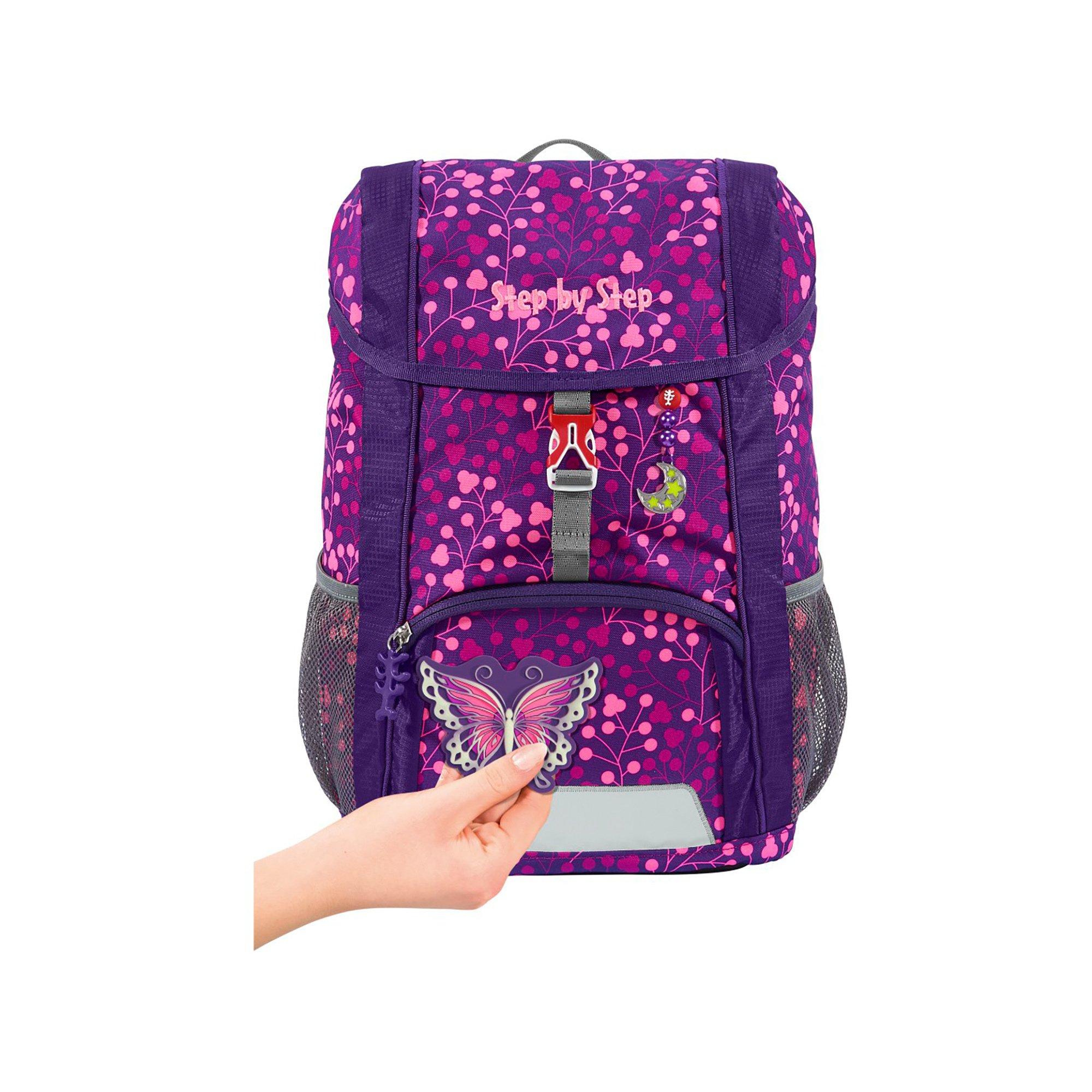 Step by Step KiGa Rucksack-Set 3tlg KID SHINE, Butterfly Night Ina