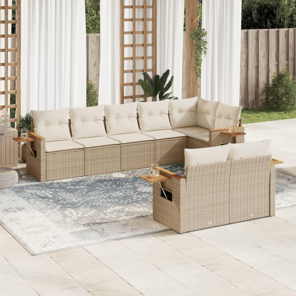 VidaXL Garten sofagarnitur poly-rattan