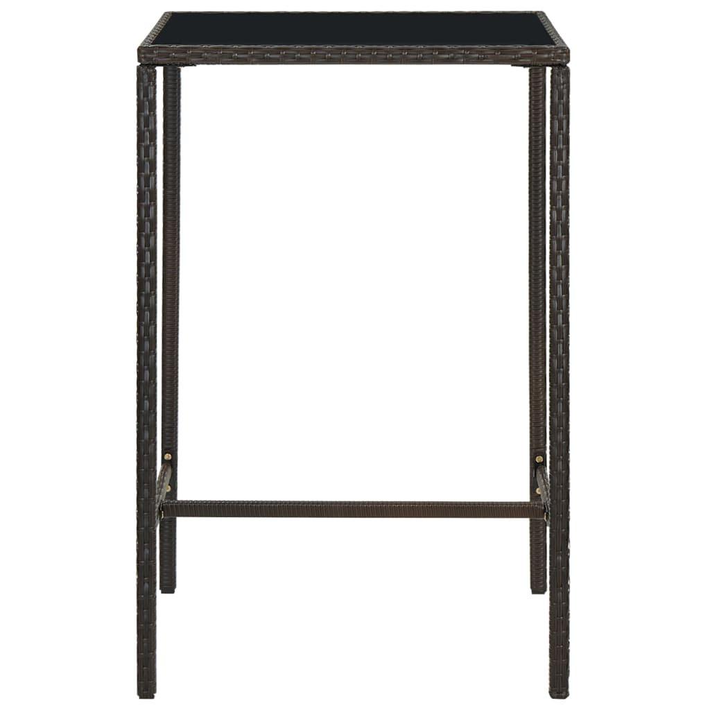 VidaXL Bartisch poly-rattan