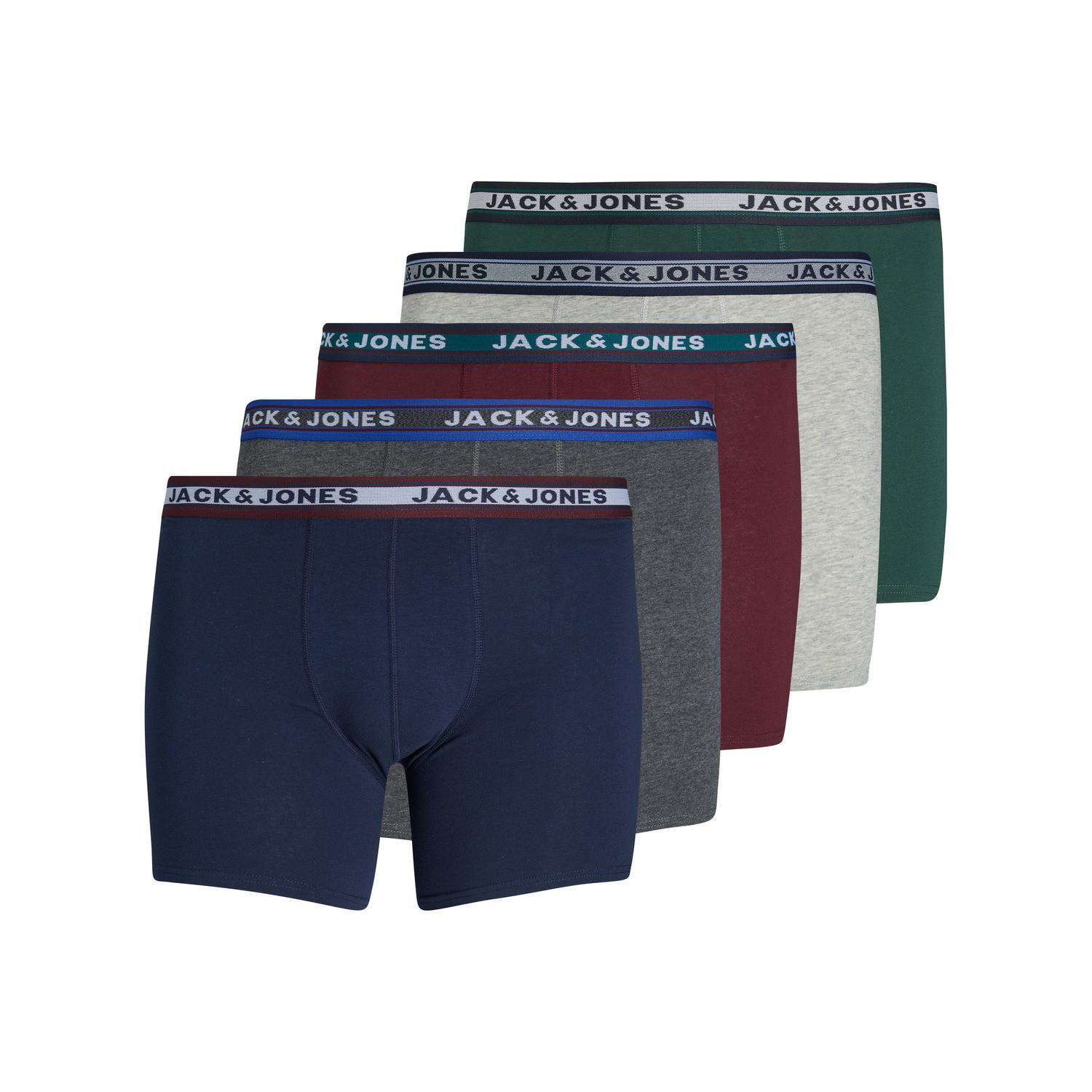 JACK & JONES 5er-Pack Boxershorts in großen Größen Jacoliver Trunks