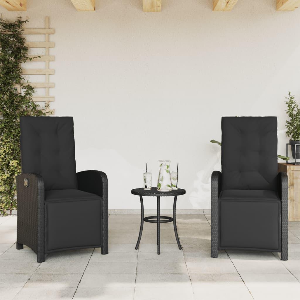 VidaXL Gartensessel verstellbar poly-rattan