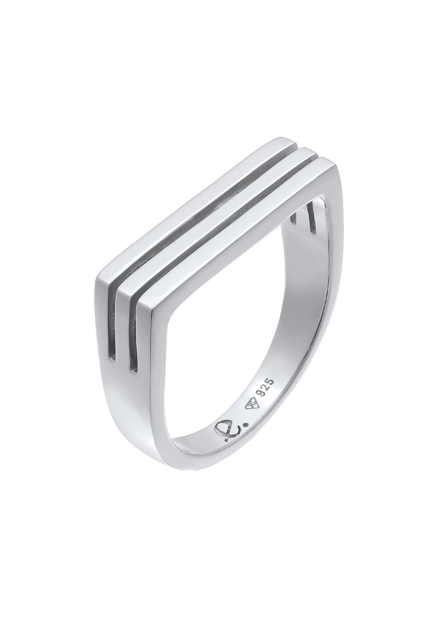 Elli Ring Siegelring Rechteck Unisex