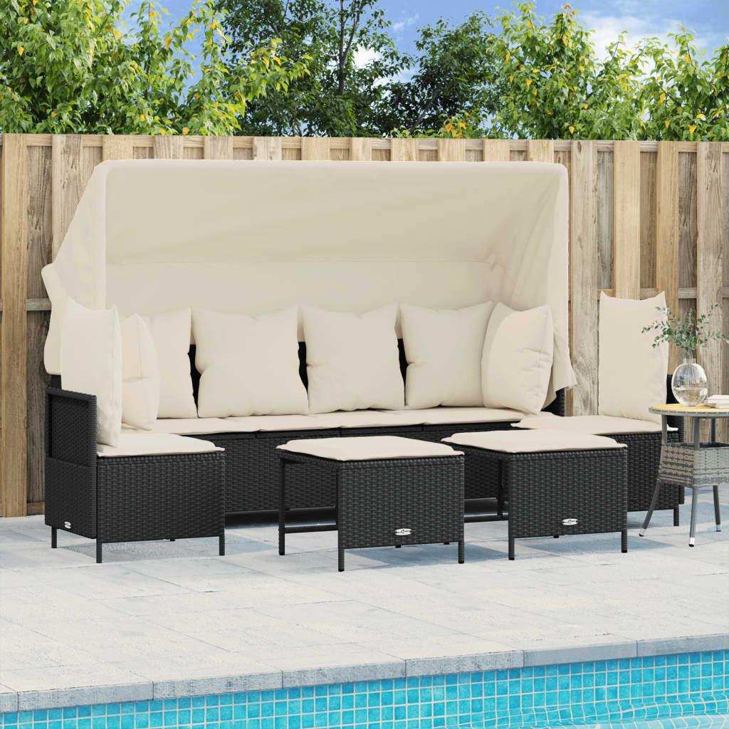 VidaXL Garten sofagarnitur poly-rattan