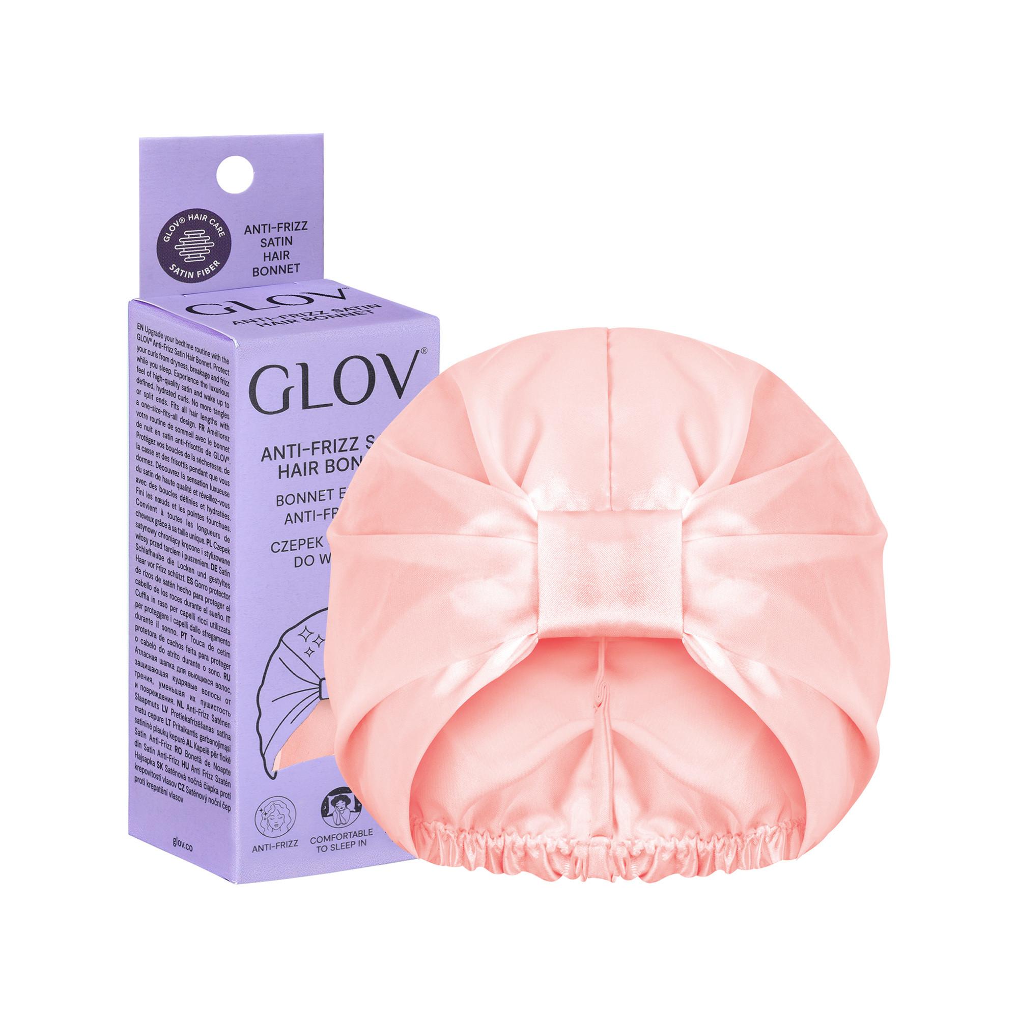 GLOV Glov Satin Hair Bonnet Pink Anti-frizz Satin-Haube