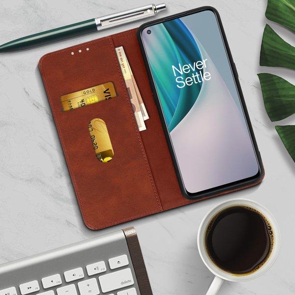 Avizar Bookcover OnePlus Nord N10 5G Braun
