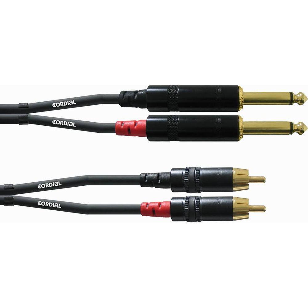 Cordial Audio-Kabel CFU 0.3 PC Cinch - 6,3 mm Klinke 0.3 m