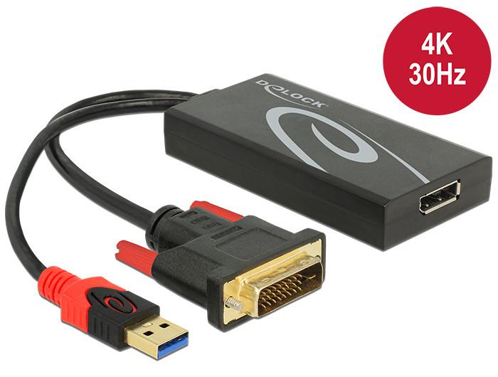 DeLock adapter dvi-d usb displayport