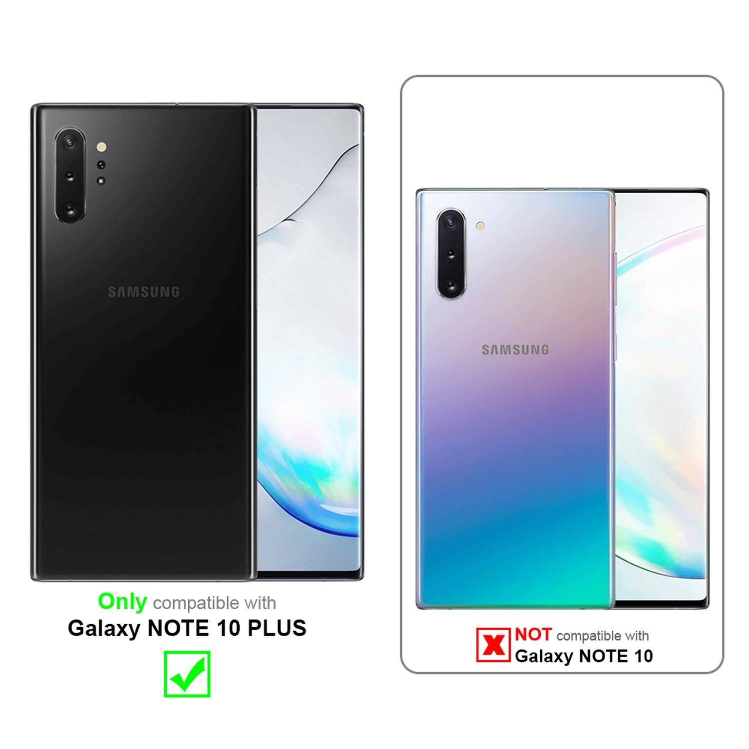 Cadorabo Hülle für Samsung Galaxy NOTE 10 PLUS TPU Silikon mit Ring Liquid