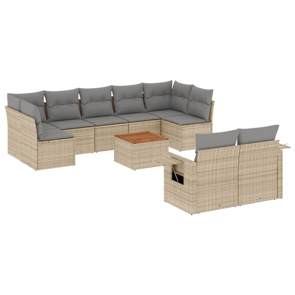 VidaXL Garten sofagarnitur poly-rattan