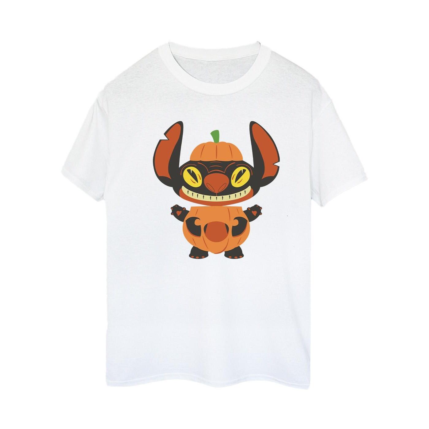 Disney Stitch Kürbis Halloween Print T-Shirt