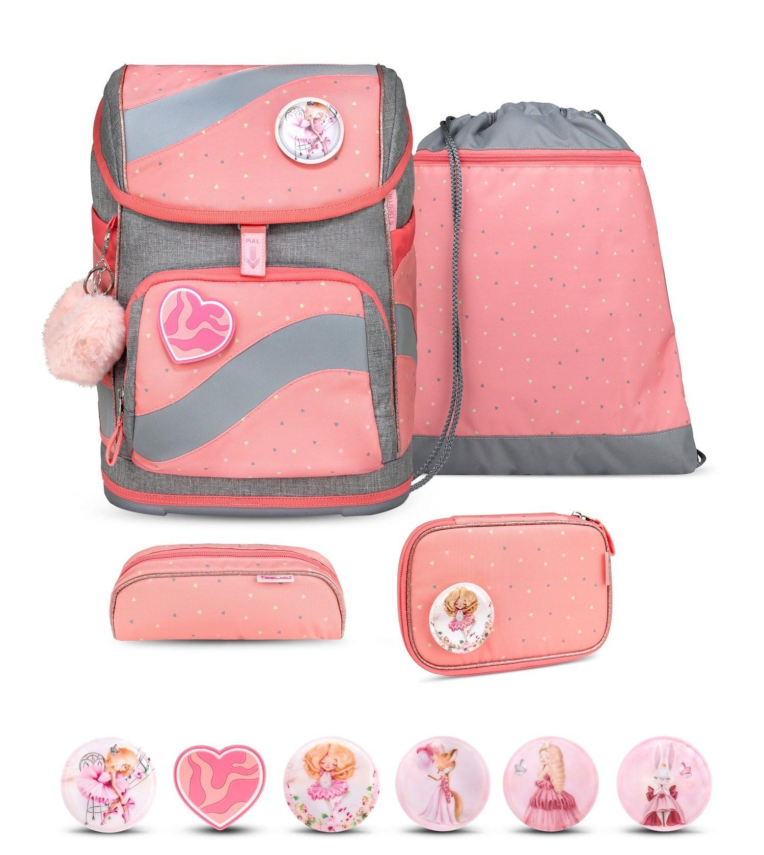 Belmil SMARTY Schulrucksack-Set Minimal Triangels