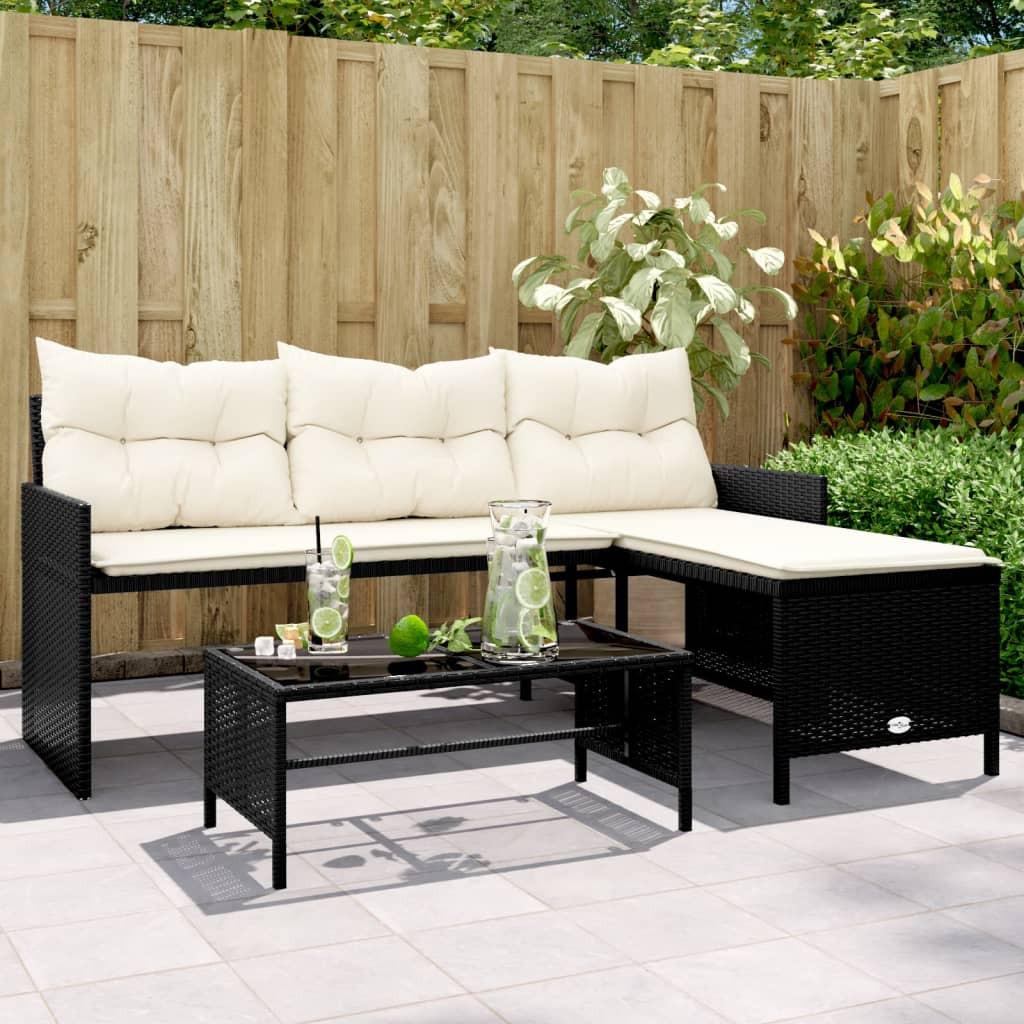 VidaXL Gartensofa poly-rattan