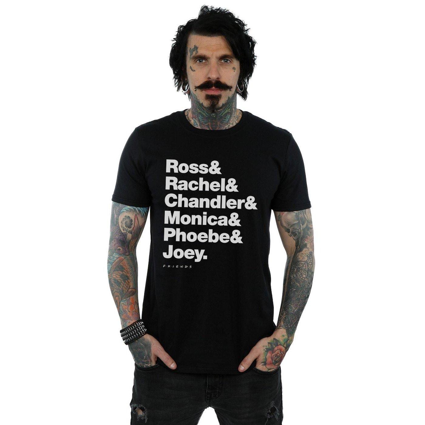 Friends Character List Print T-Shirt