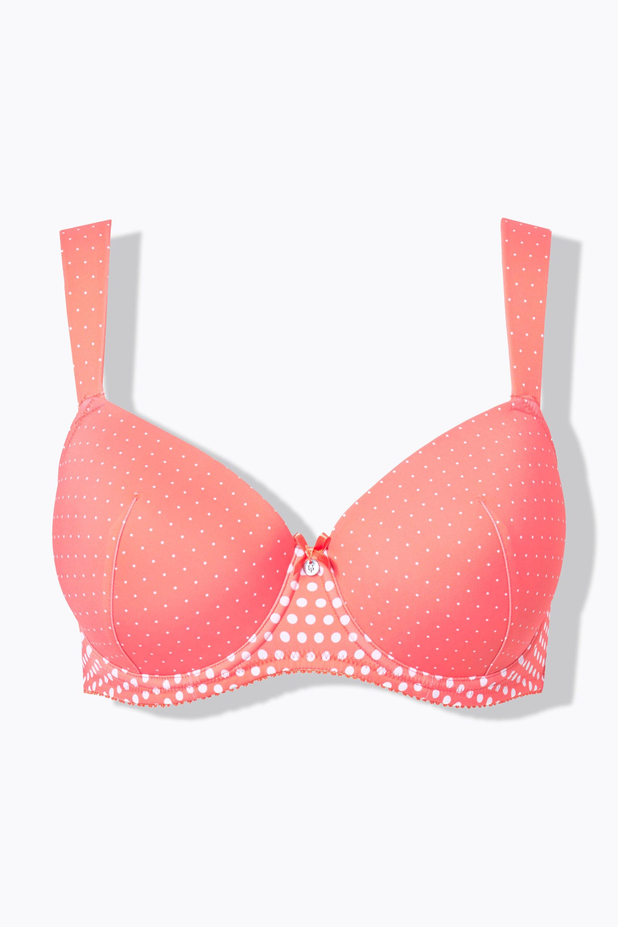 Ulla Popken Bügel-BH, Punkte, Softcups, Cup B - F