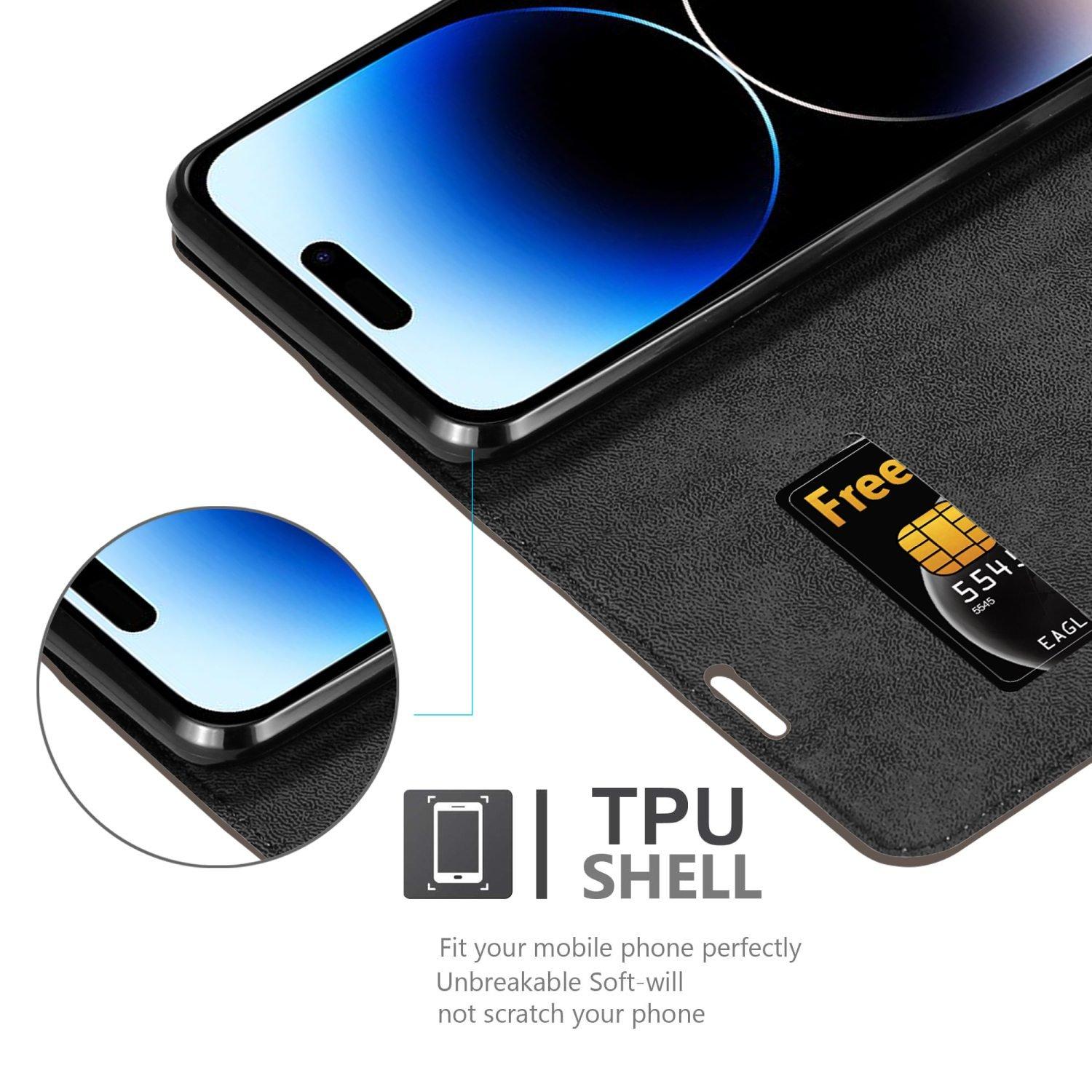 Cadorabo Hülle für Apple iPhone 14 PRO Magnetverschluss, Kartenfach