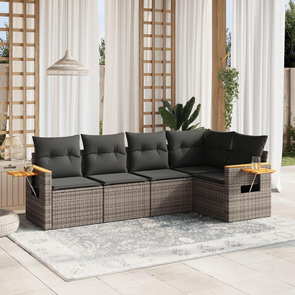 VidaXL Garten sofagarnitur poly-rattan