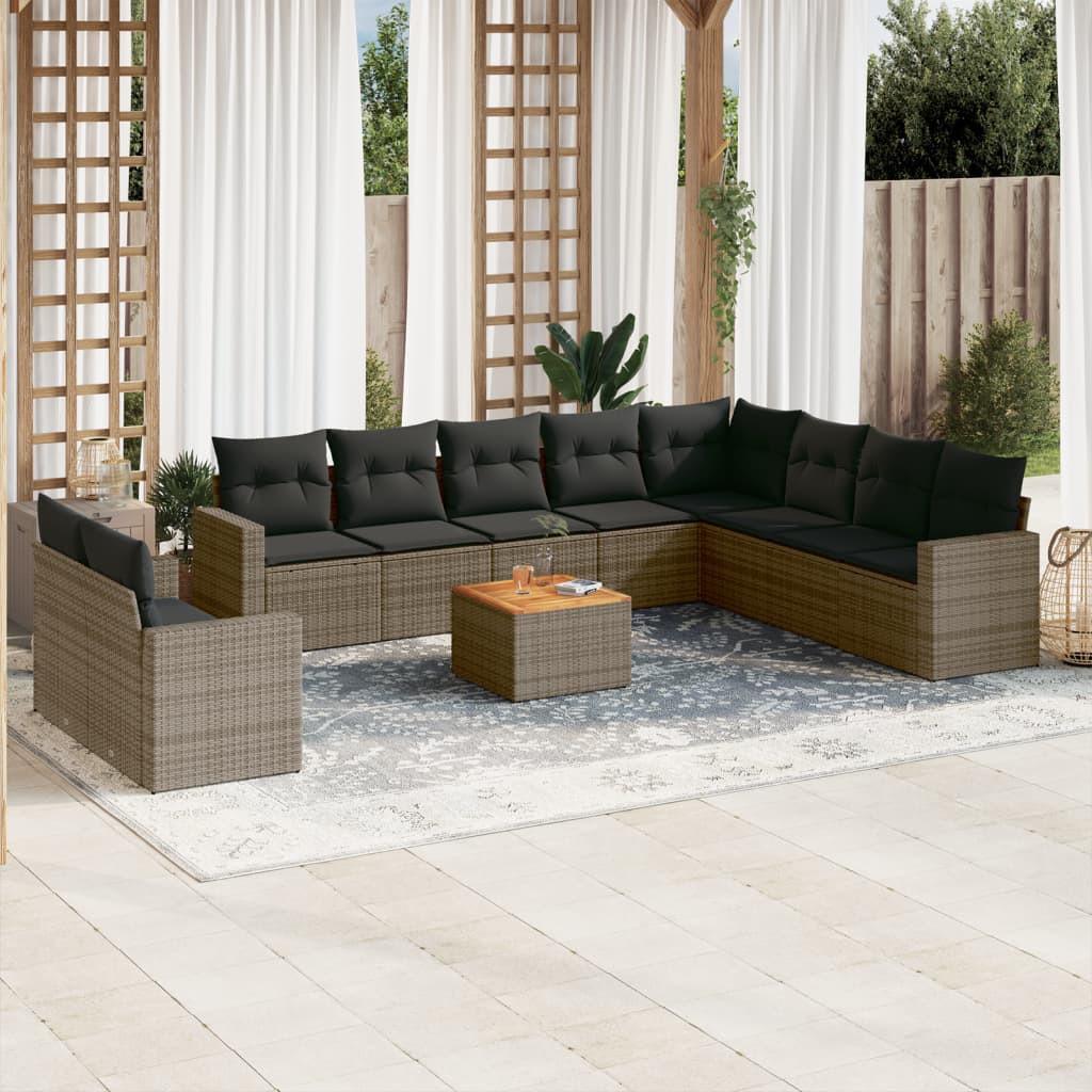 VidaXL Garten sofagarnitur poly-rattan