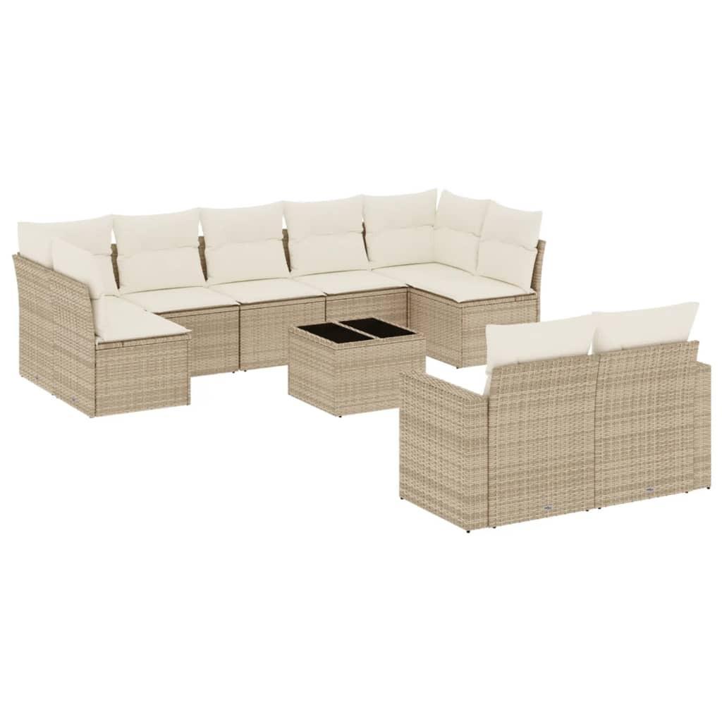 VidaXL Garten sofagarnitur poly-rattan