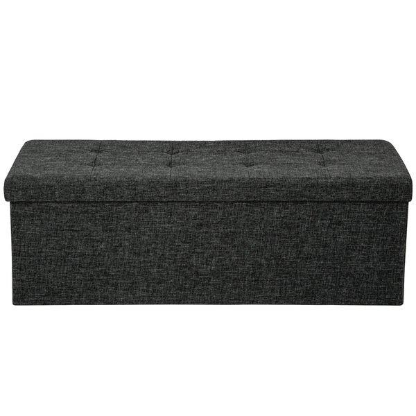 Tectake Faltbare Sitztruhe aus Polyester mit Stauraum 110x38x38cm