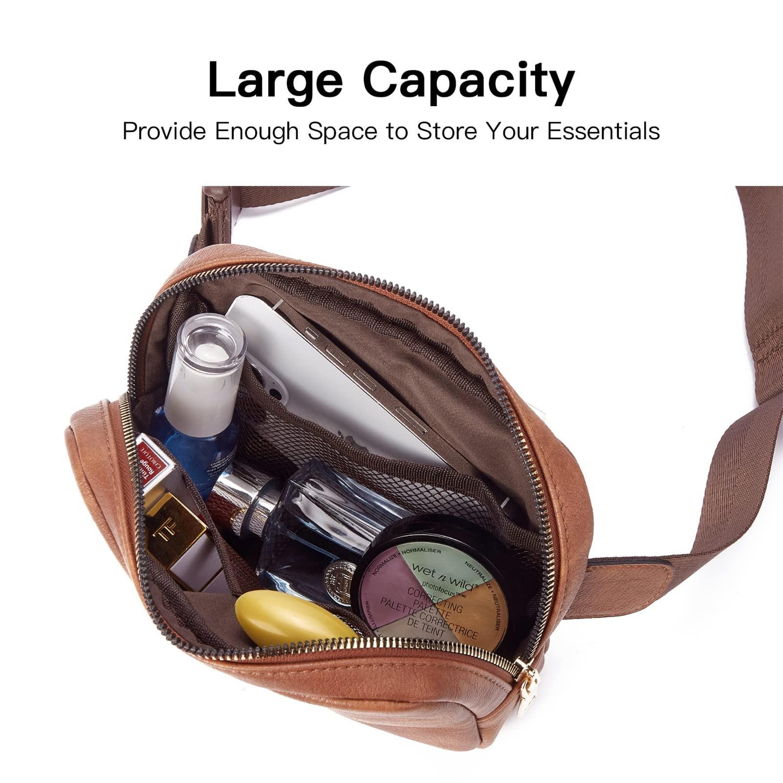 Only-bags.store Gürteltasche, PU-Leder Crossbody Tasche Umhängetasche Gürteltasche, PU-Leder Crossbody Tasche Umhängetasche