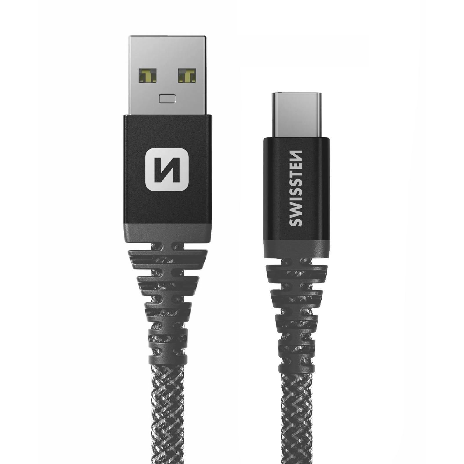 SWISSTEN USB / USB-C Kabel, Aramid Swissten