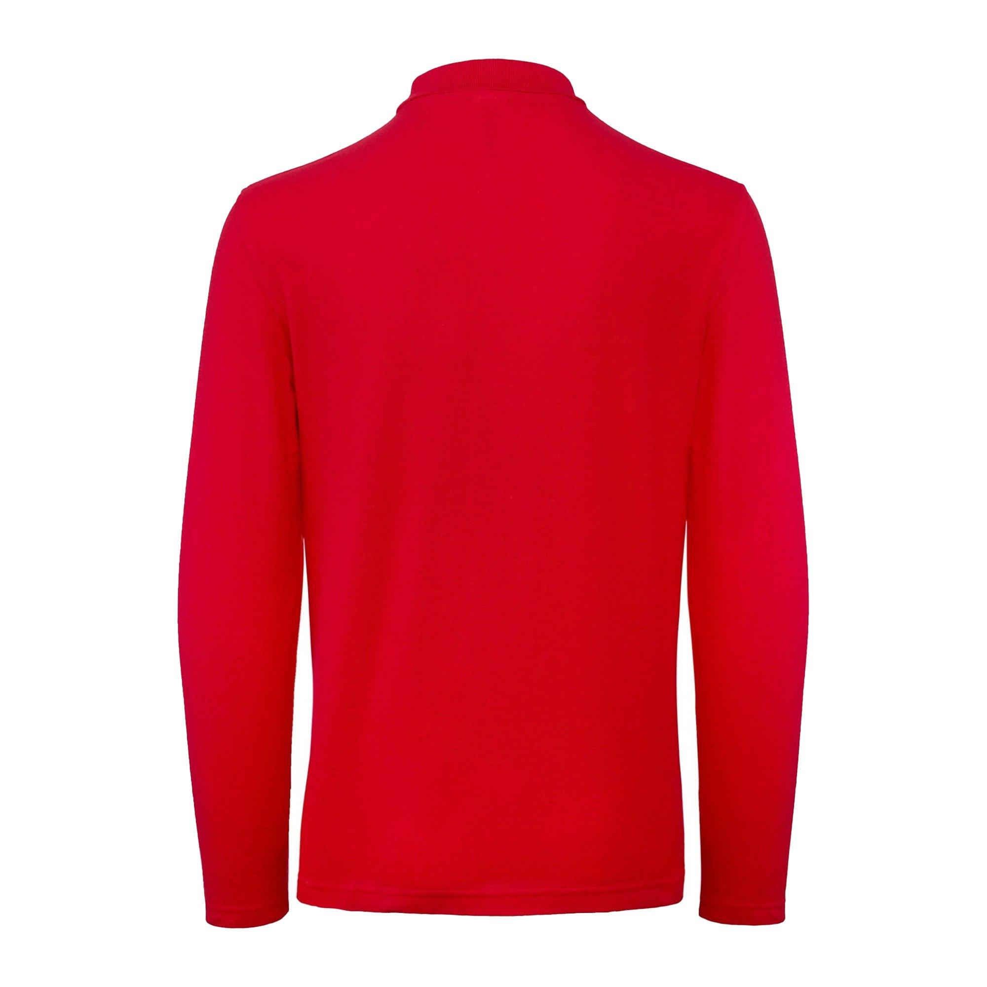 B and C Langarm Poloshirt