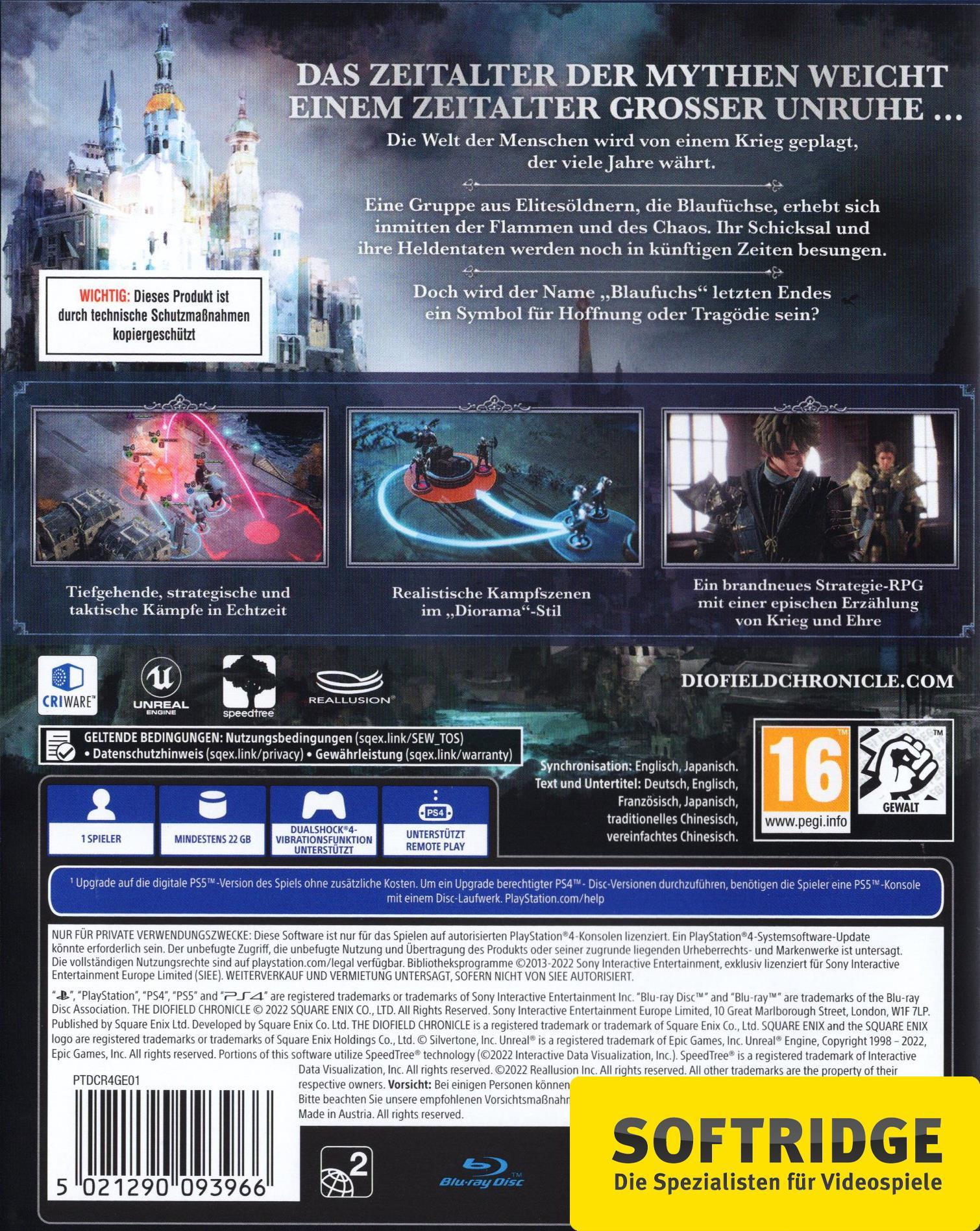 Square-Enix PS4 The DioField Chronicle