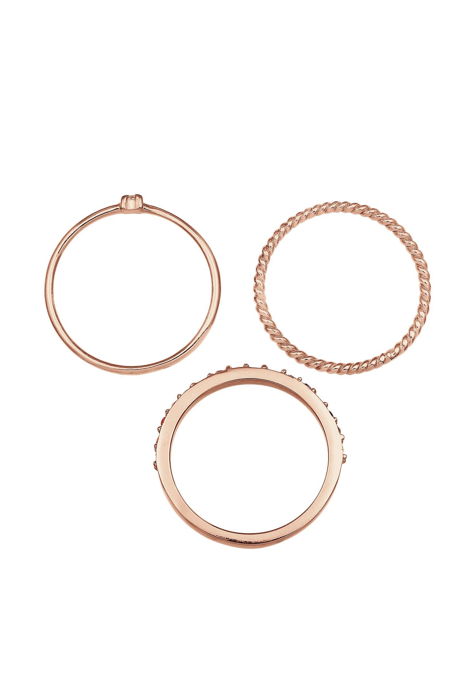 Elli Ring 3Er Set Regenbogen Kristalle