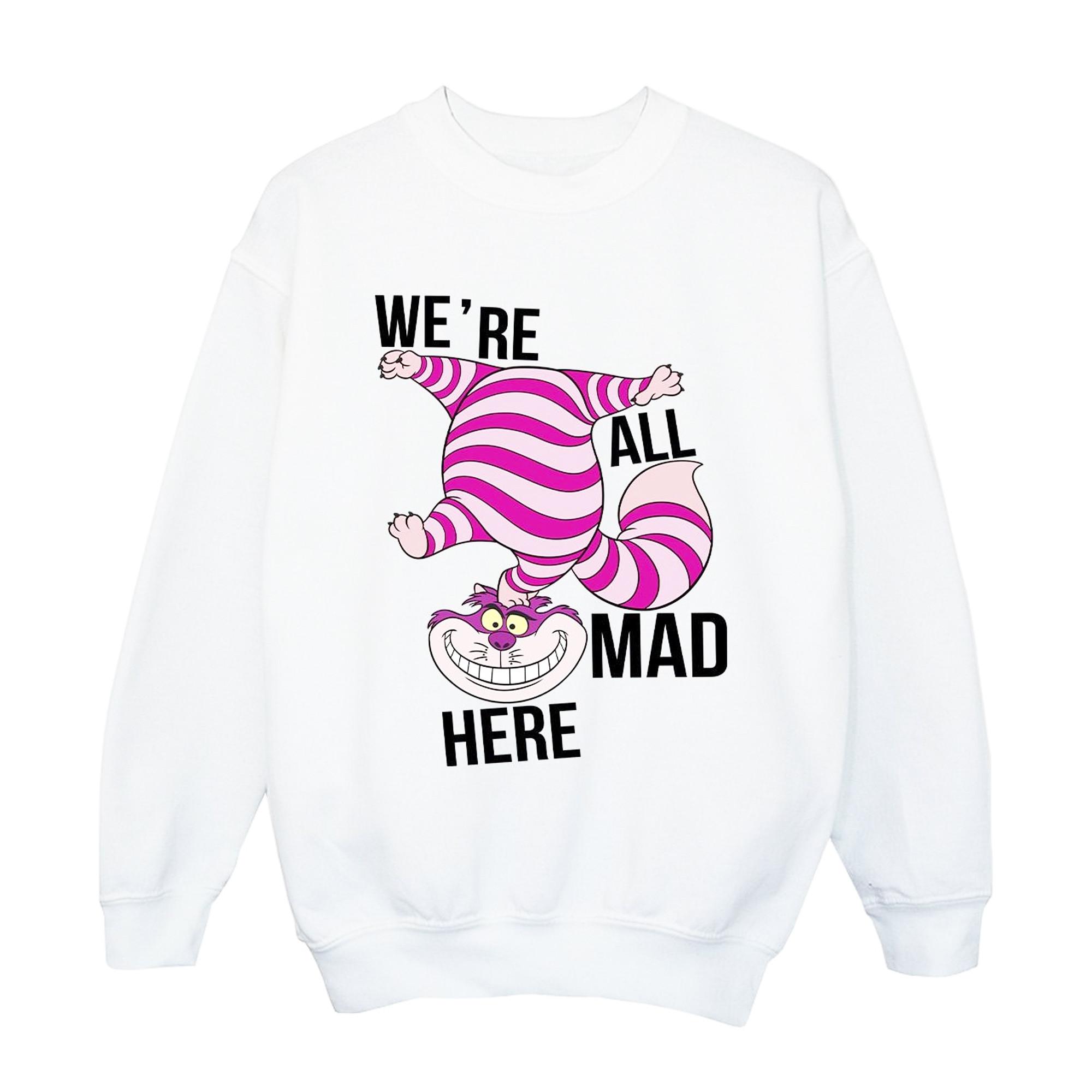 Disney Alice In Wonderland All Mad Here Sweatshirt