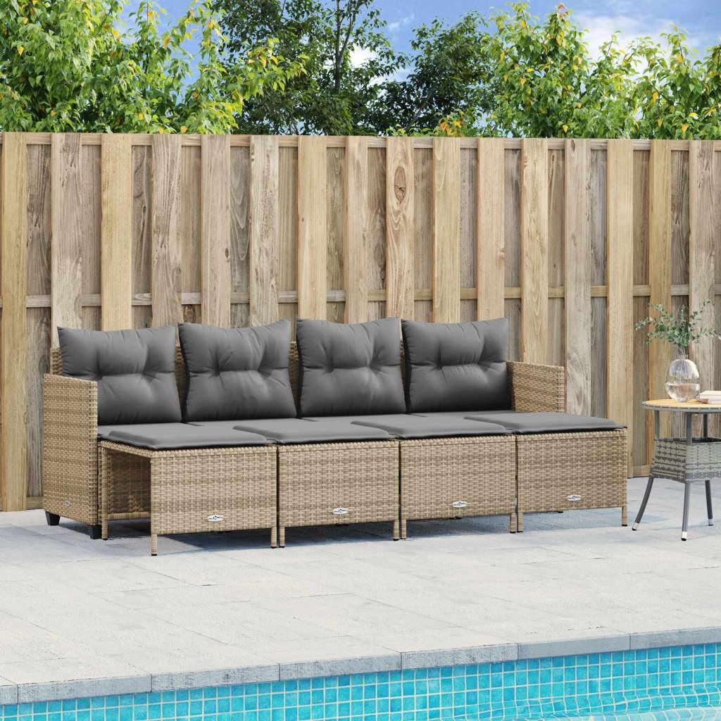 VidaXL Garten sofagarnitur poly-rattan
