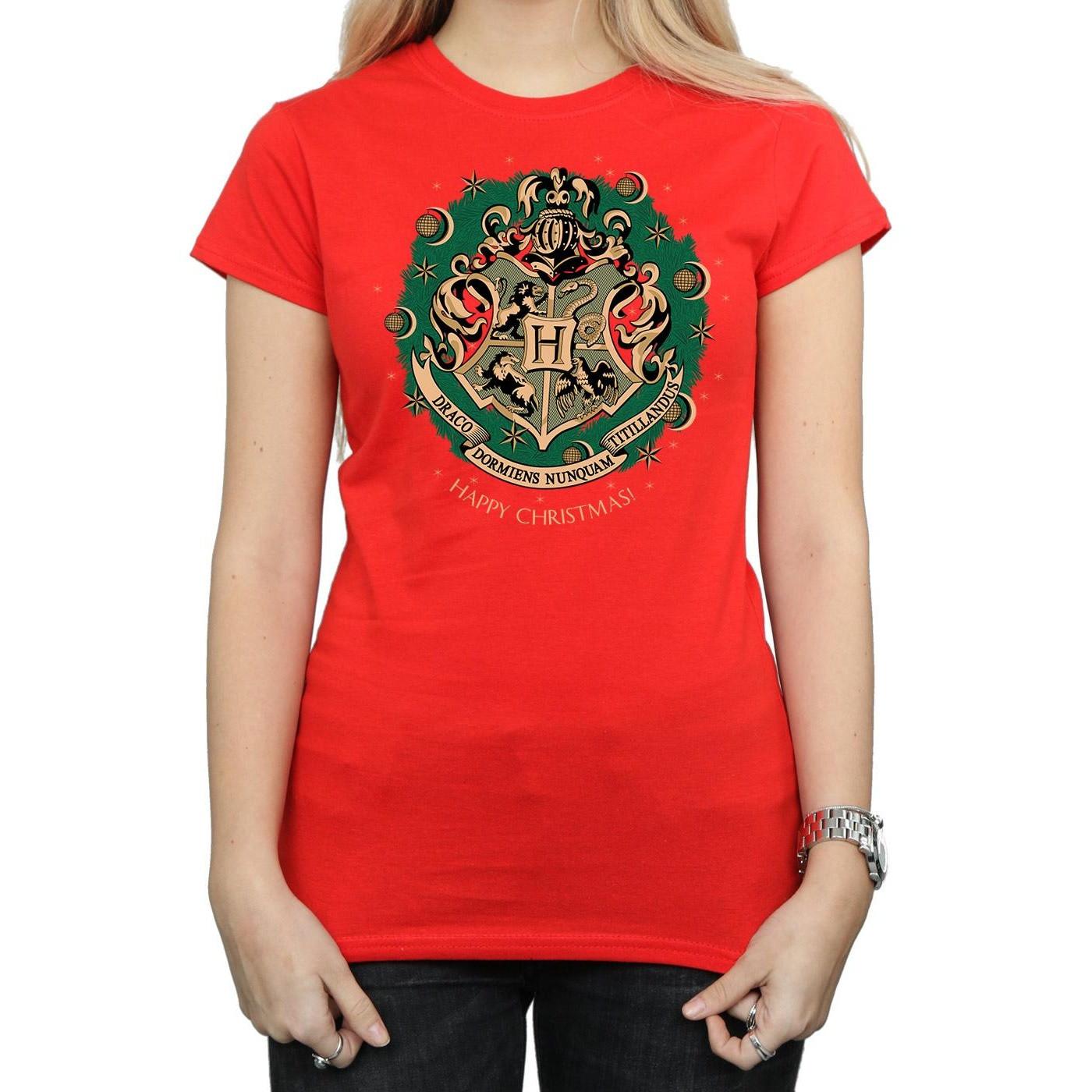 Harry Potter Hogwarts Happy Christmas T-Shirt