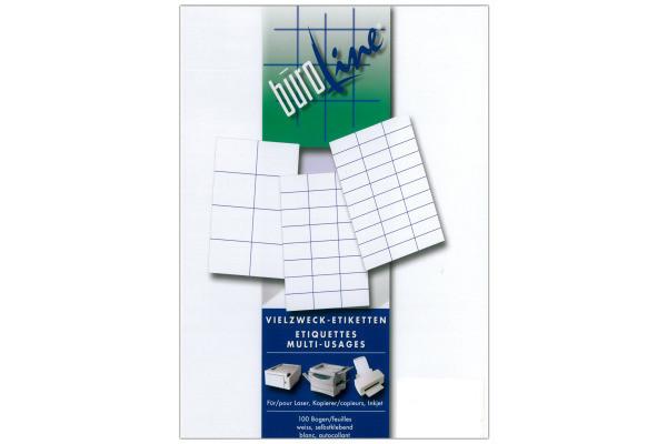 BÜROLINE BÜROLINE Etiketten 105×41mm 500055 weiss 1400 Stück